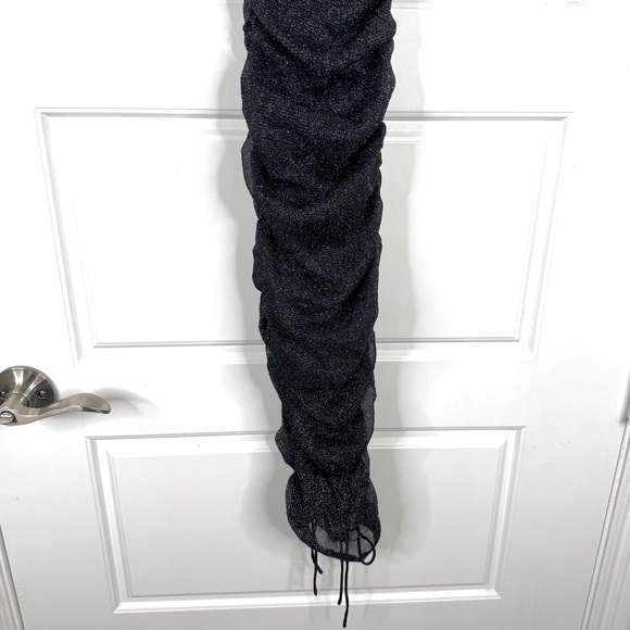 JONATHAN SIMKHAI STANDARD Alyssa Shimmer Tulle Dress NEW Size S Black Metallic - Picture 11 of 16